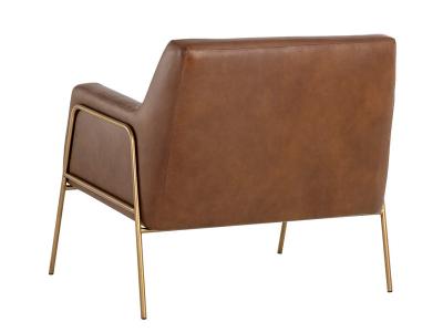 Sunpan Cybil Lounge Chair In Vintage Caramel - 106457