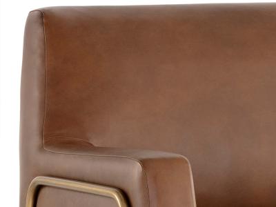 Sunpan Cybil Lounge Chair In Vintage Caramel - 106457