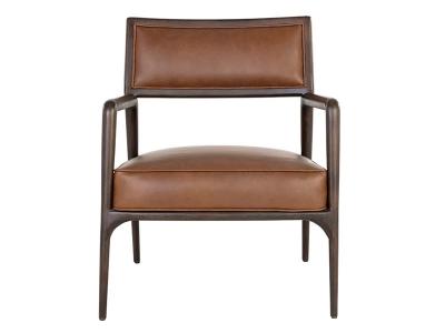 Sunpan Damien Lounge Chair In Vintage Caramel - 106562