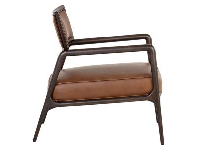 Sunpan Damien Lounge Chair In Vintage Caramel - 106562