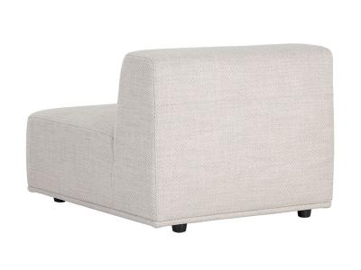 Sunpan Darren Modular Armless Chair In Moto Stucco - 106149