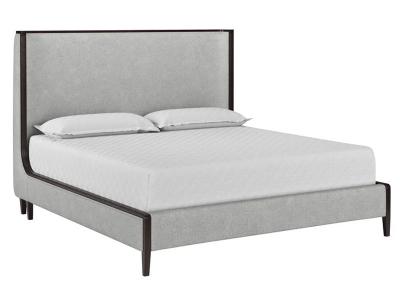 Sunpan Colette King Size Bed in Brown/Belfast Heather Grey - 106526