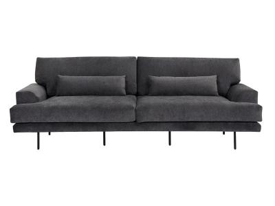 Sunpan Abigail Sofa in Polo Club Kohl Grey - 105019