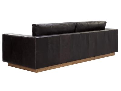 Sunpan Anakin Sofa in Light Oak/Black - 111216