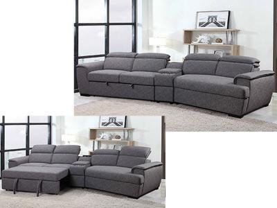 Primo International Contemporary Multi Functional Sectional and Sleeper - MILFORD