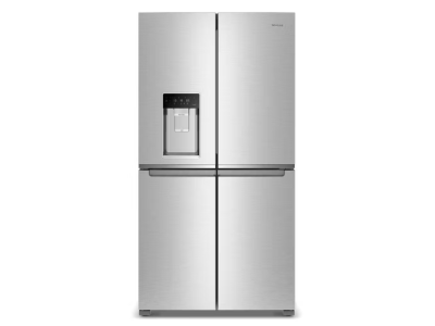 36" Whirlpool Counter Depth 4 Door Refrigerator with Ice Maker in Door - WRQC7836RZ