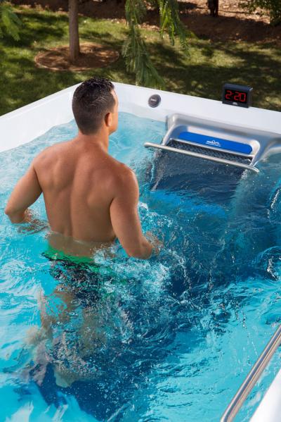 Endless Pools E Series Fitness Systems Swim Spa in Mocha Cabinet - 911909309100-23