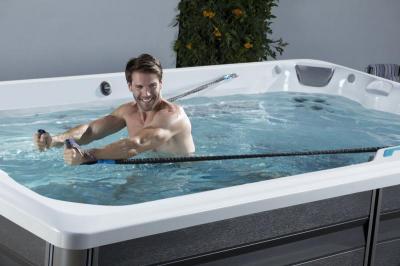 Endless Pools R-Series R220 RecSport Recreation Systems Swim Spa with Gray Cabinet - 941914059200-23