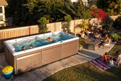 Endless Pools R-Series R500 RecSport Recreation Systems Swin Spa with Gray Cabinet - 941913059200-23