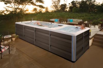 Endless Pools X-Series X2000 SwimCross Exercise Systems Swim Spa with Gray Cabinet - 901910309200-23