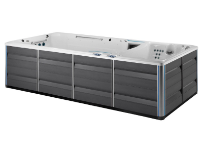 Endless Pools X-Series X2000 SwimCross Exercise Systems Swim Spa with Gray Cabinet and Entertainment System - 901910309202-23