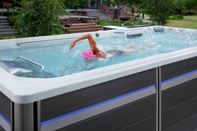 Endless Pools E-Series E500 Hydrodrive Technology Swim Spa with Mocha Cabinet - 911905059100-23