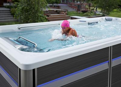 Endless Pools E-Series E500 Hydrodrive Technology Swim Spa with Gray Cabinet - 911905059200-23