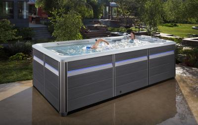 Endless Pools E-Series E500 Hydrodrive Technology Swim Spa with Gray Cabinet - 911905059200-23