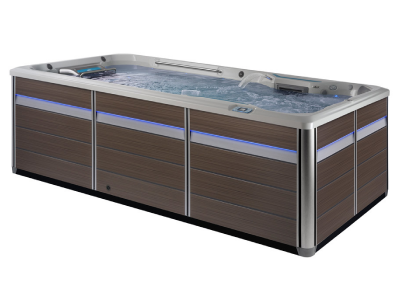 Endless Pools E-Series E500 Hydrodrive Technology Swim Spa with Mocha Cabinet and Entertainment System - 911905309102-23