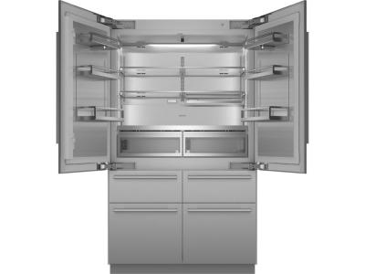 48" Thermador  Freedom Built-in French Door Bottom Freezer Masterpiece Stainless Steel - T48BT110NS