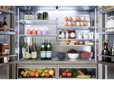 48" Thermador  Freedom Built-in French Door Bottom Freezer Masterpiece Stainless Steel - T48BT110NS