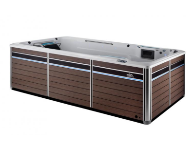 Endless Pools E Series Fitness Systems Swim Spa in Mocha Cabinet with Treadmil and Entertainment System - 911907309152-23