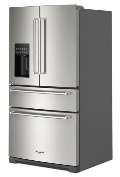 36" KitchenAid 26.2 Cu. Ft. FreeStanding French Door Refrigerator - KRMF536RPS