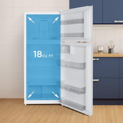 28" Danby 18 Cu. Ft. Top Mount Refrigerator in White - DFF176B1WDB