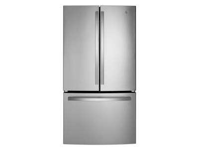 36" GE 21.9 Cu. Ft. Counter Depth French-Door Refrigerator in Stainless Steel - GWE22JYMFS