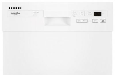 Whirlpool Built-in Small Space Compact Dishwasher - WDPS5118PW