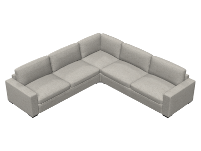 Palliser Ensemble Track Arm 6 Seat Chaise Sectional - 77909-B2/9B/B3