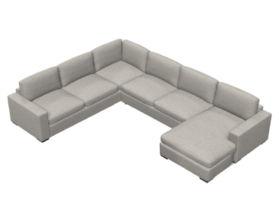 Palliser Ensemble Track Arm 6 Seat Wedge Corner Sectional - 77909-B4/90/15