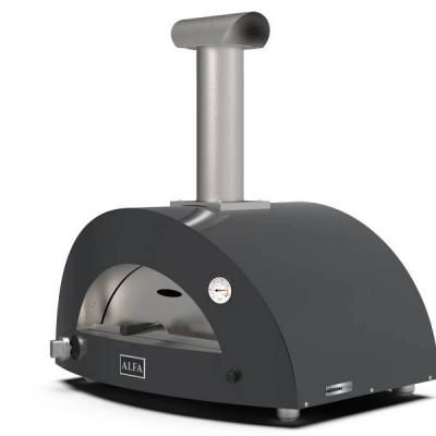 Alfa Forni Moderno 2 Pizze Gas Hybrid Pizza Oven in Ardesia Grey - FXMD-2P-GGRA-U