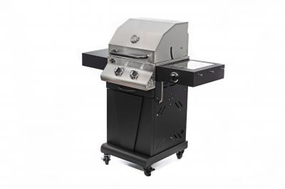 Jackson Grills Keystone Black 400 Stainless Steel Gas Grill with 2 Burner and Side Searing Burner - JKS400BLK-LP