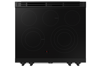 30" Samsung 6.3 Cu. Ft. Electric Slide-In Dual Door Range with Illuminated Knobs - NSE6DG8550SRAC