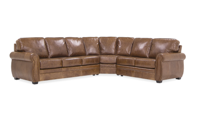 Palliser 4-Seat Bumper Sectional - Viceroy Sectionals