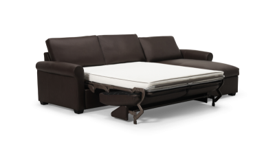 Palliser Madison Sleep Roll Arm Chaise Double Sleeper Sectional