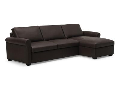 Palliser Madison Sleep Roll Arm Chaise Double Sleeper Sectional