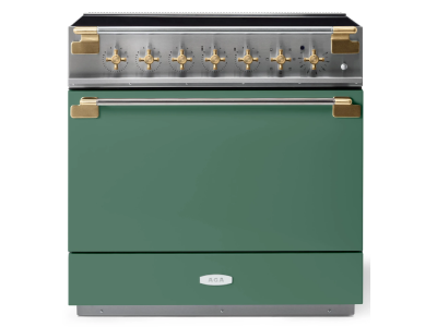 36" AGA Elise Series Freestanding Induction Range with Antique Brass - AEL361INABMG