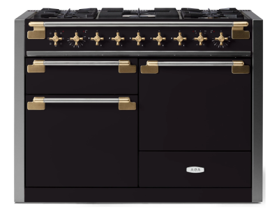 48" AGA Elise Series FreeStanding Dual Fuel Range with Brass Accents - AEL481DFABMBL