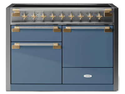 48" AGA Elise Series FreeStanding Induction Range with Brass Accents - AEL481INABSTB