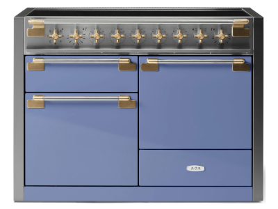 48" AGA Elise Series FreeStanding Induction Range with Brass Accents - AEL481INABCBB