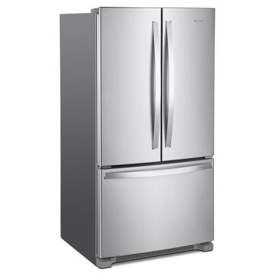 36" Whirlpool French Door Bottom Mount Refrigerator in FingerPrint Resistant Stainless Steel - WRFF3236RZ