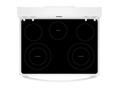 30" Whirlpool 5.3 Cu. Ft. Freestanding Electric Range with Steam Clean - YWFES3330RW