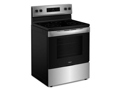 30" Whirlpool 5.3 Cu. Ft. Freestanding Electric Range with Steam Clean - YWFES3330RZ