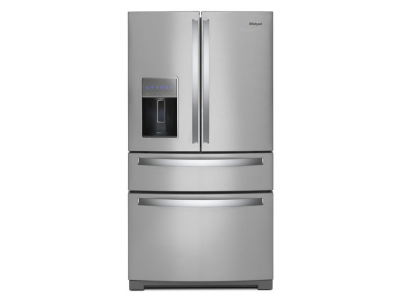 36" Whirlpool 26 Cu. Ft. Wide 4 Door Refrigerator with Prep and Store Bins - WRMF7736PZ