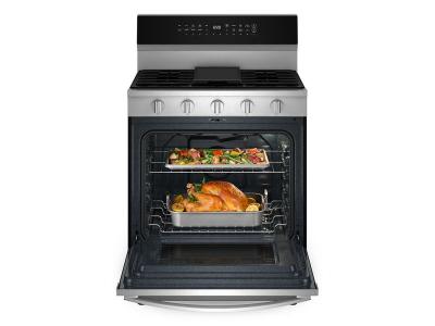 30" Whirlpool 5.3 Cu. Ft. Smart Gas Range with Air Cooking Technology  - WFGS7530RZ