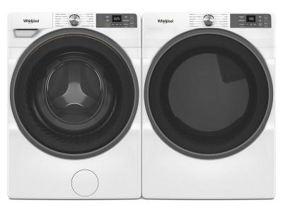 27" Whirlpool 7.4 Cu. Ft. Smart Front Load Gas Dryer with Wrinkle Shield Option in White - WGD5720RW