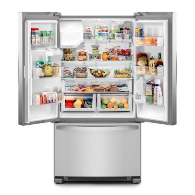 36" Whirlpool 25.2 Cu. Ft. French Door Bottom Mount Refrigerator - WRFF3436RZ