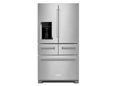 36" KitchenAid 25.8 Cu. Ft. Multi-Door Freestanding Refrigerator With Platinum Interior Design - KRMF706ESS