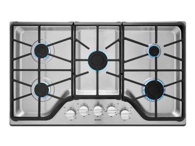 36" Maytag 5-Burner Gas Cooktop With Power Burner - MGC7536DS