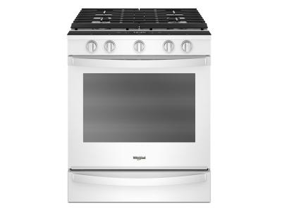 30" Whirlpool 5.8 Cu. Ft. Smart Slide-in Gas Range  - WEG750H0HW