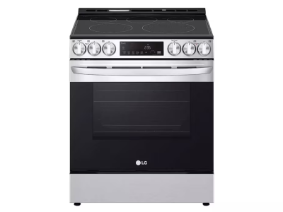 30" LG 6.3 Cu. Ft. Smart Electric Slide-in Range with Convection Air Fry and EasyClean - LSEL633CF