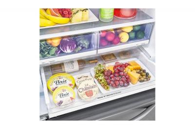 33" LG 25.1 Cu. Ft. French Door Refrigerator with Multi-Air Flow - LRFNS2503S